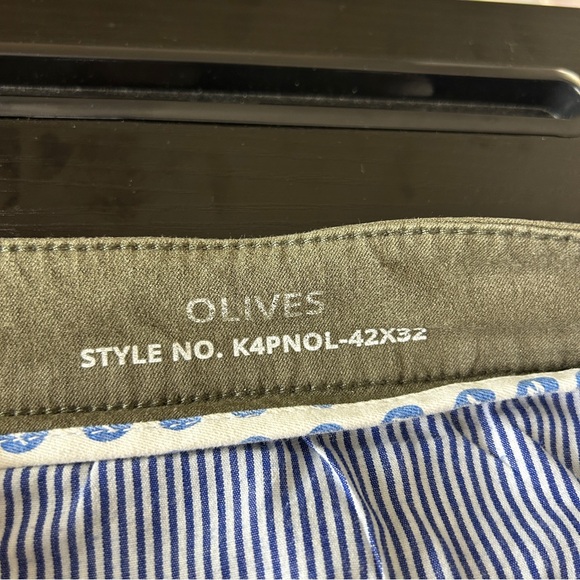 Mugsy Olives Pants Chino Cotton Twill Casual Classic Streetwear Travel Green 42 - Picture 10 of 14